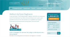 Desktop Screenshot of fysiotherapieslagharen.nl