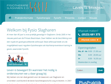 Tablet Screenshot of fysiotherapieslagharen.nl